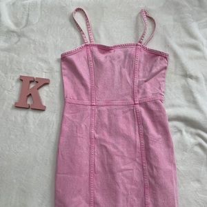 H&M Pink Jean Dress